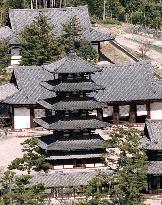 Dating of wood in Horyuji pagoda challenges rebuilding theory